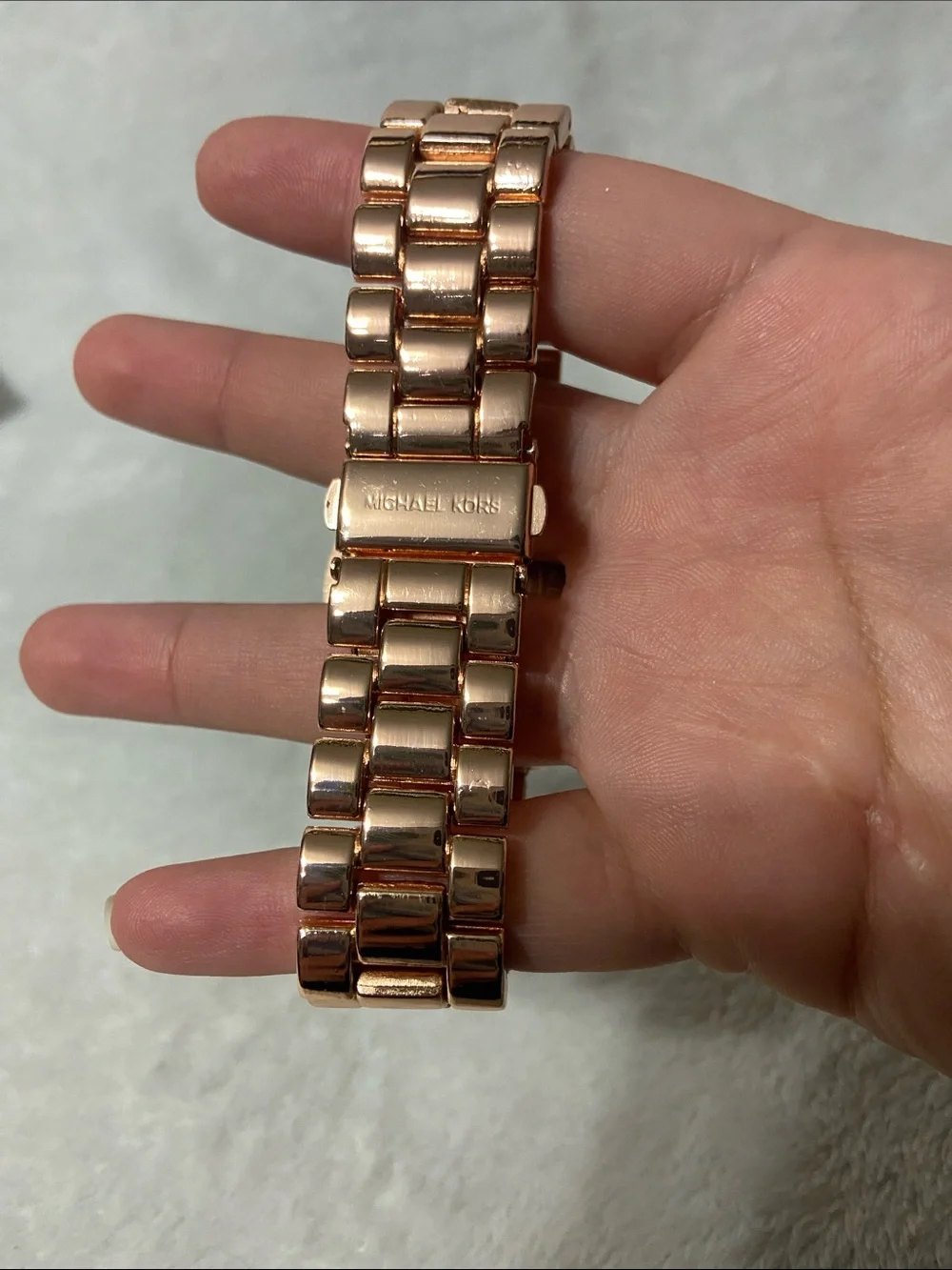 Rose Gold Chronograph Bracelet Watch